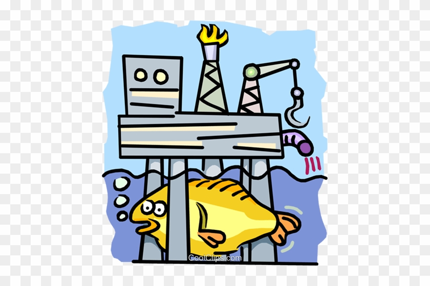 オフショア石油リグ2 ロイヤリティ無料ベクタークリップアートイラスト - Oil Rig Clip Art #1117135
