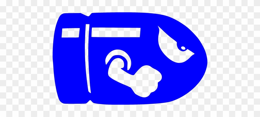 Please Note That The White Image Is A White Sticker - Mario Bros Bullet Png #1117148
