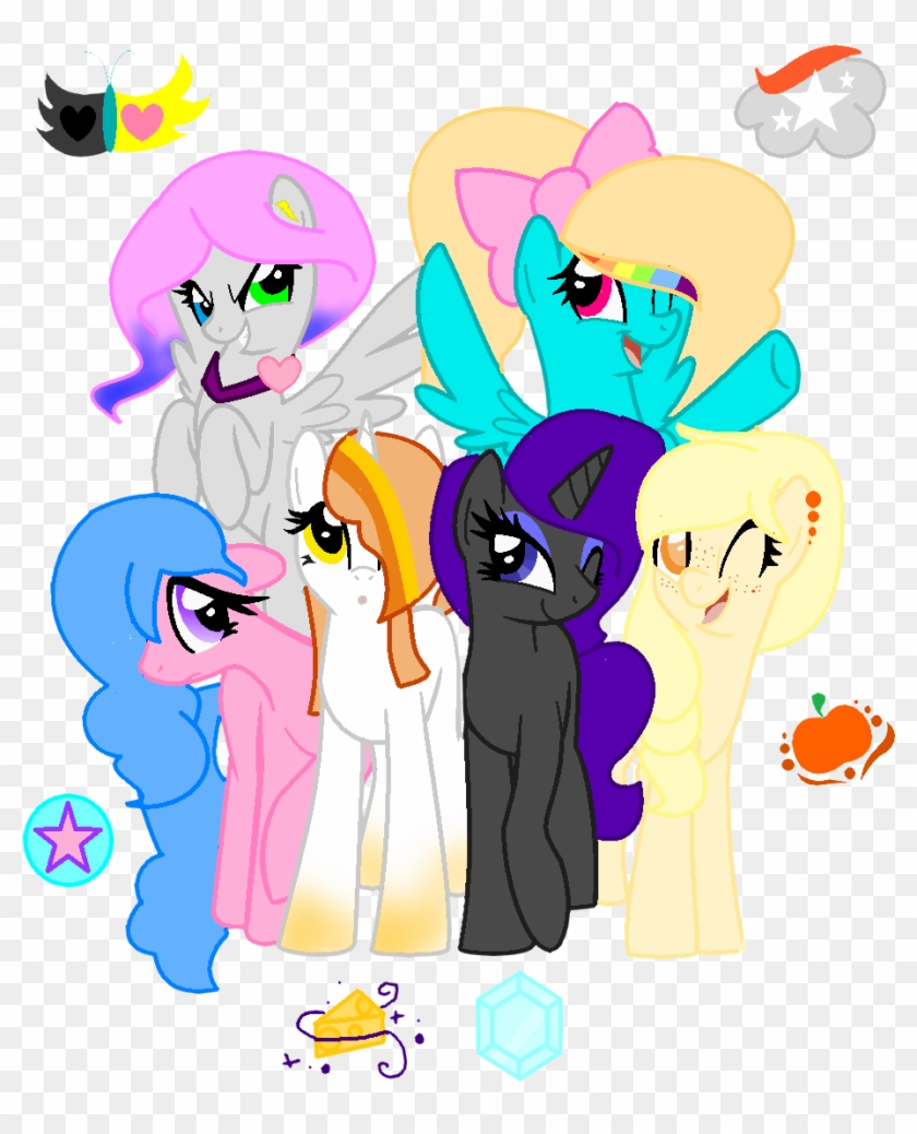 Mlp The Next Gen Mane 6 By Doodle-pony - Cartoon #1117656