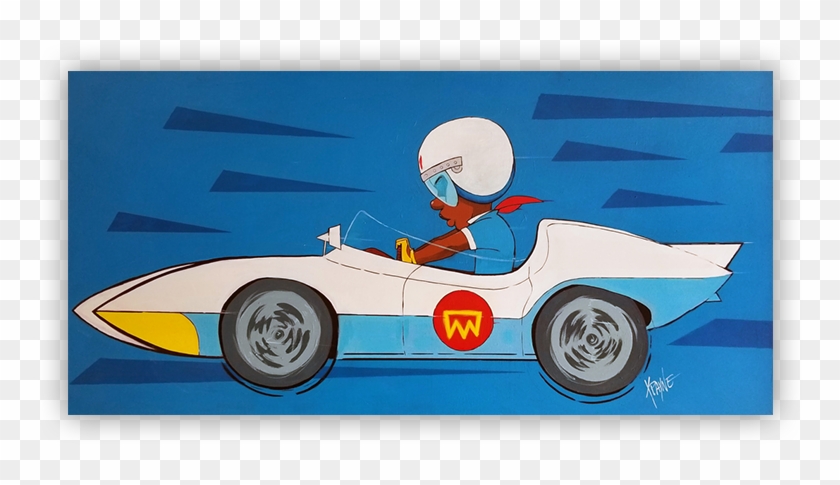 A Lil' Speed Racer Painting - A Lil' Speed Racer Painting #1119321