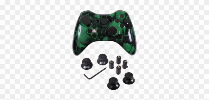 Green Skulls Evil D-pad Faceplate Only Kit - Game Controller #1120325