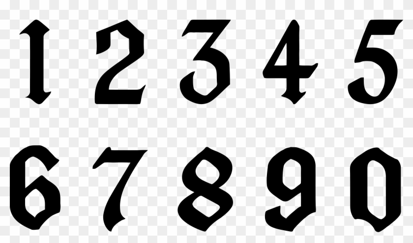 Black Numbers Clipart #1120361