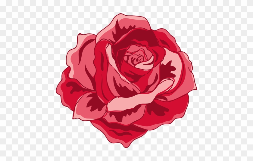 Red Blooming Rose Icon Transparent Png - Solo Rosas En Vintage En Png #1120622
