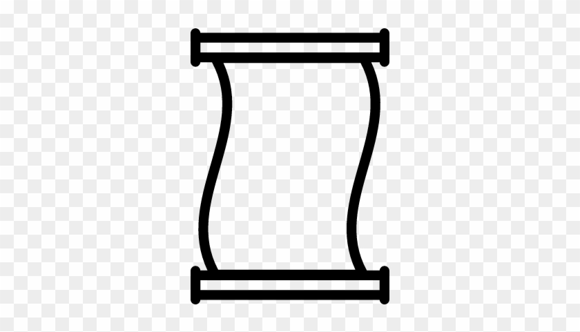 Ancient Paper Scroll Outline Vector - Paper #1120893