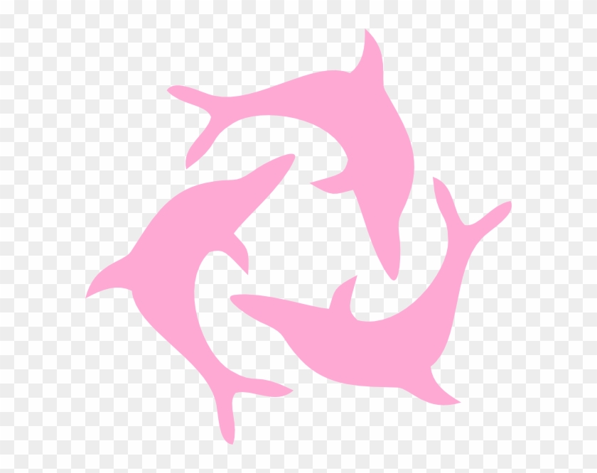 Pink Dolphin Clipart - Drawstring #1121429