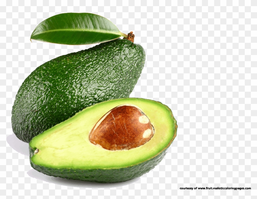 Avocado Clipart Coloring - Clipart Avocado Png Avocado #1121453
