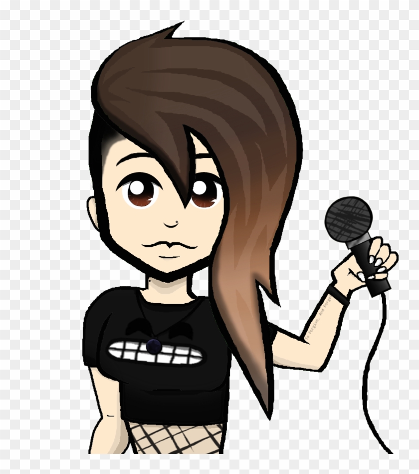 Punk Rock Singer - Cartoon #1121860
