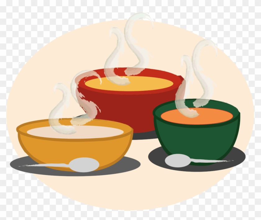 Soup Clipart Soup Bread - Soup Bowls Clip Art #1122260