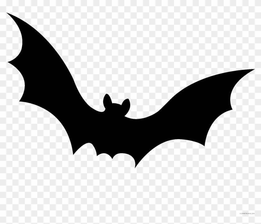Bat Wings Animal Free Black White Clipart Images Clipartblack - Bat Outline #1122485