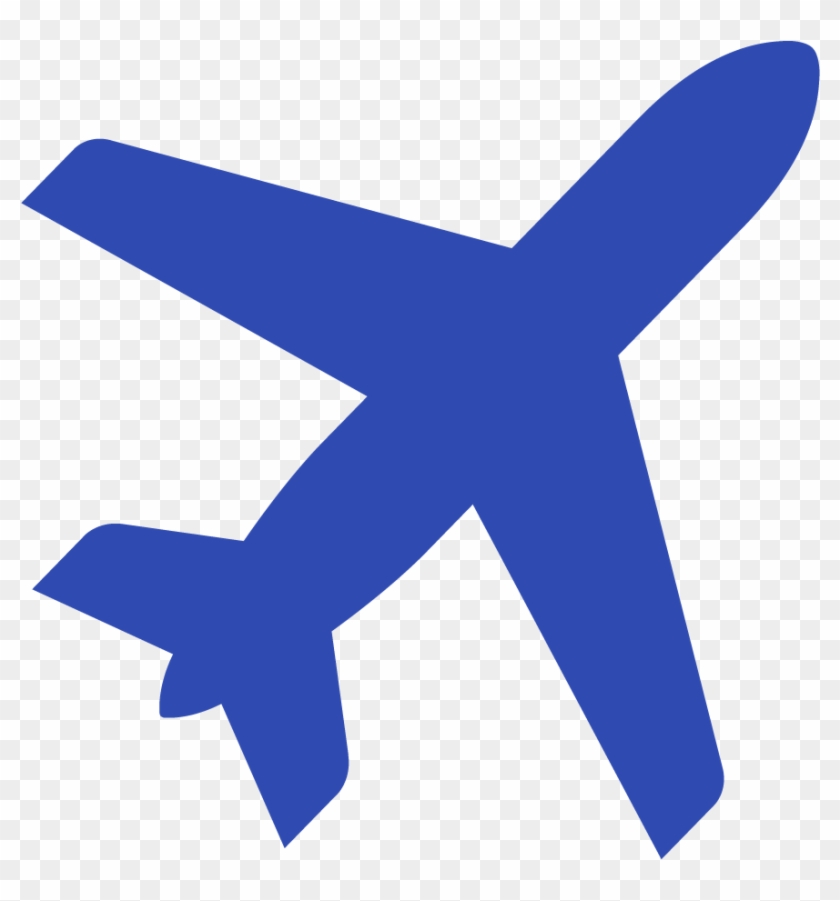 Airplane Icon Dark Blue #1122979