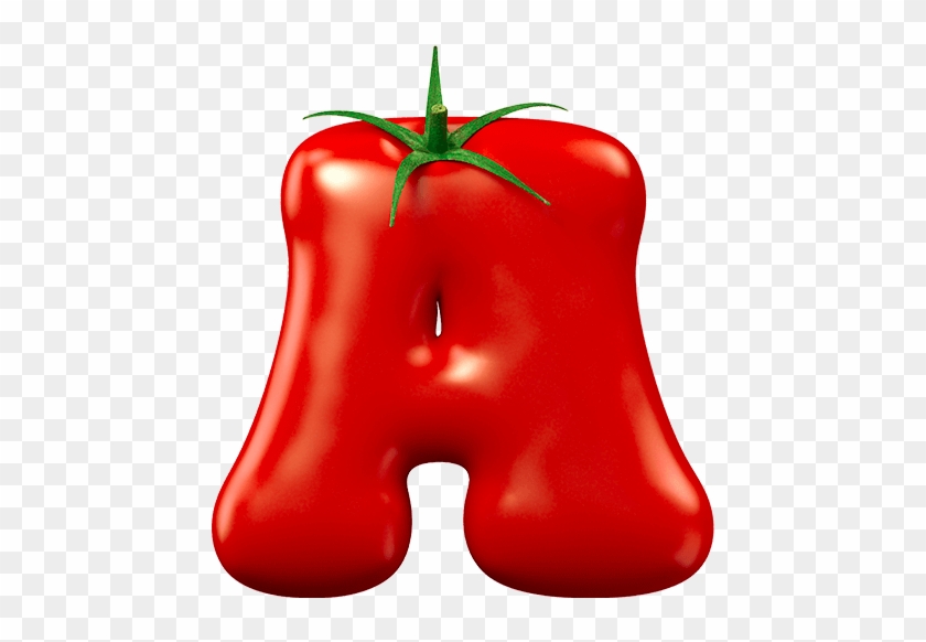 Stable Crimson Food Typeface - Letter A Png Food #1123182