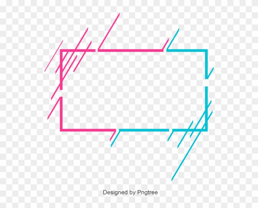 Bule And Red Border Png And Vector - กรอบ Png #1123781