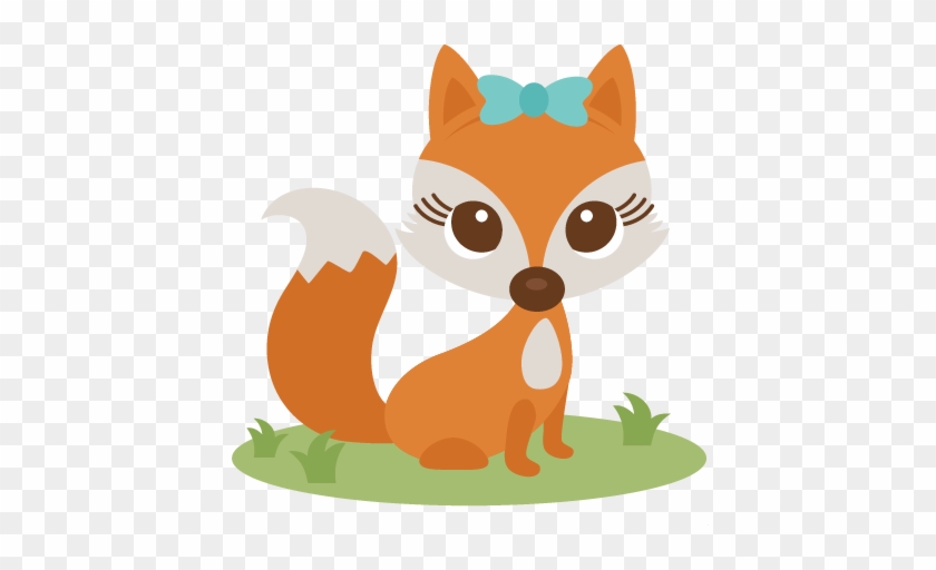 Cute Fox Cuttable Design Cut File - Girl Fox Clip Art #1125187
