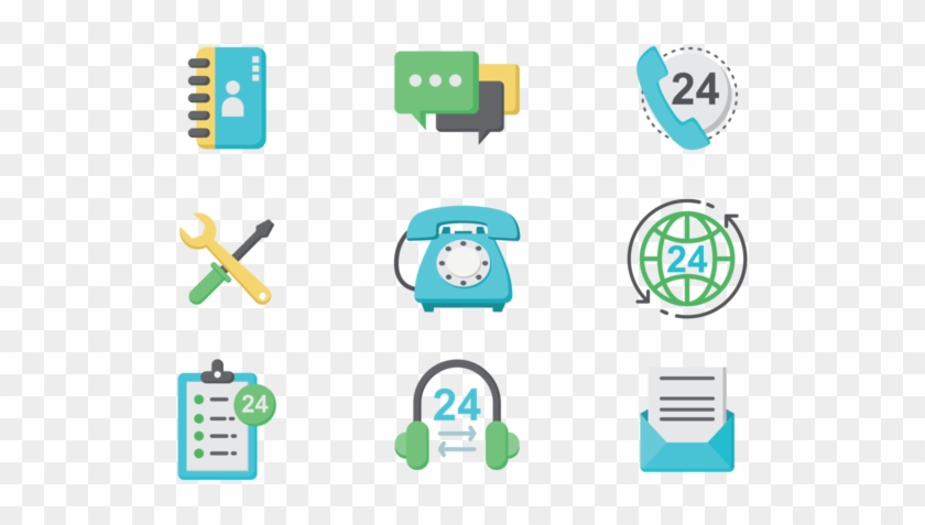 Call Centre Icons Vector - Vector Graphics #1125657
