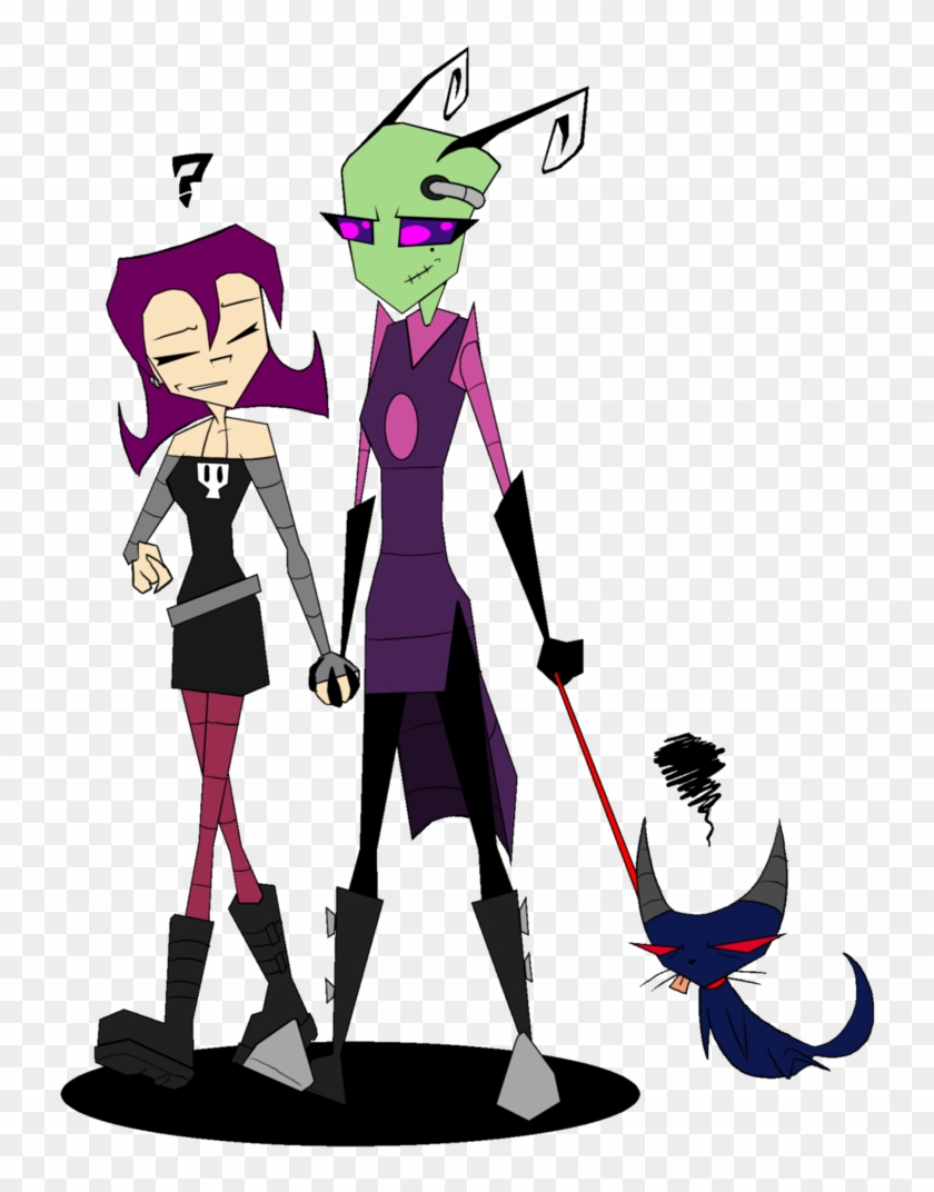 Walking The 'cat' By Ashetoret - Invader Zim Cat #1126455