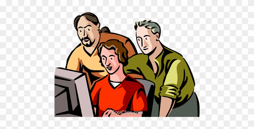 Office Workers Observing Colleagues Work Royalty Free - Office Observing #1126551