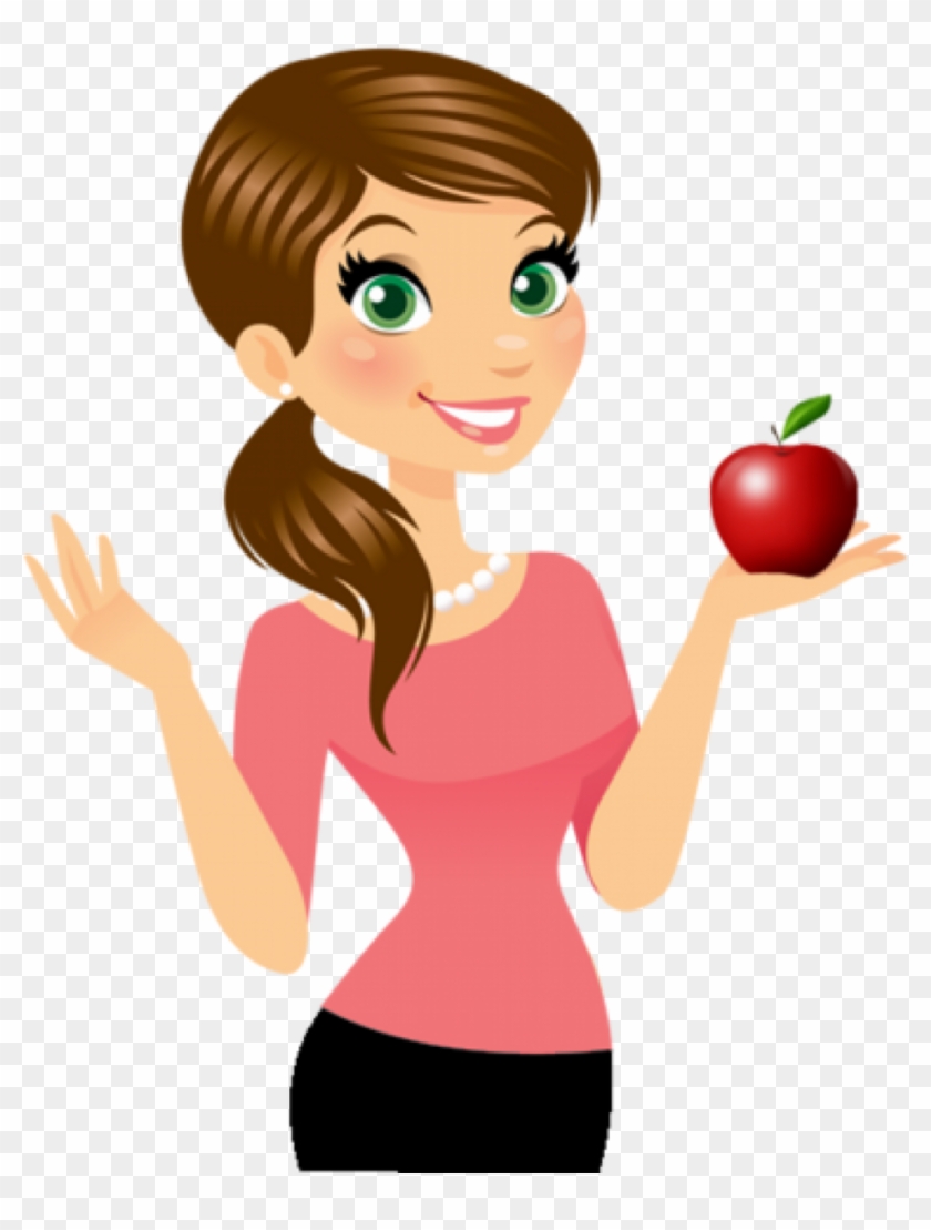 Cartoon Female - Teacher Kids - الخصائص الجسميه لمعلمه الروضه #1126720