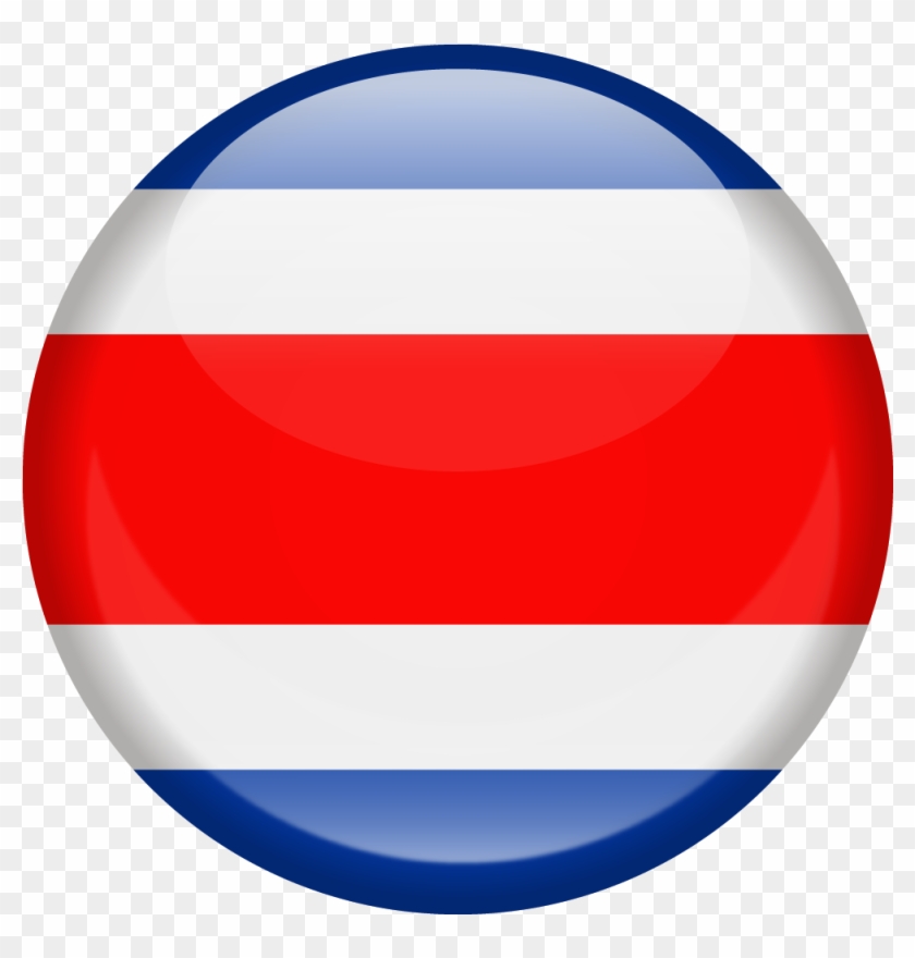 Costarica - - Bandera Costa Rica Circulo #1126803