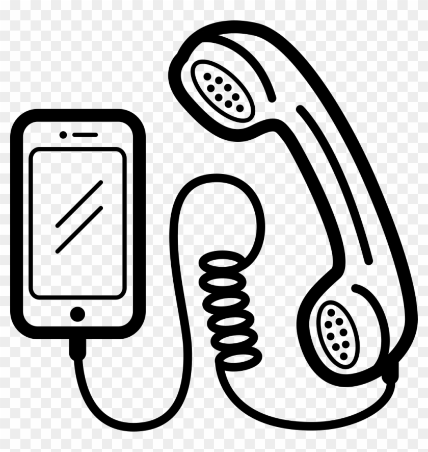 Cellular Phone Set With Auricular And Cord Comments - Phone Cord Svg #1126930