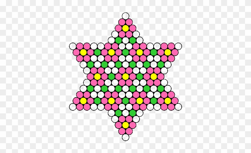 Flower Star Perler Bead Pattern / Bead Sprite - Snowflake #1127023