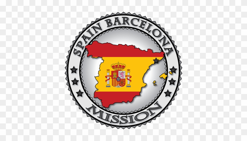 Latter Day Spain Barcelona Lds Mission Flag Cutout - Texas Fort Worth Mission #1127089
