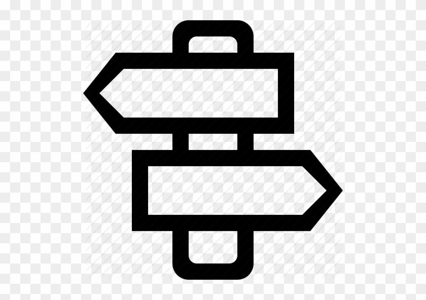 Information And Links To Specific Trails Within The - Road Sign Black And White Png #1127792