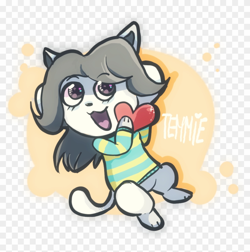 Temmie Stole Your Heart By Diamondmuffins Temmie Stole - Cartoon #1130152