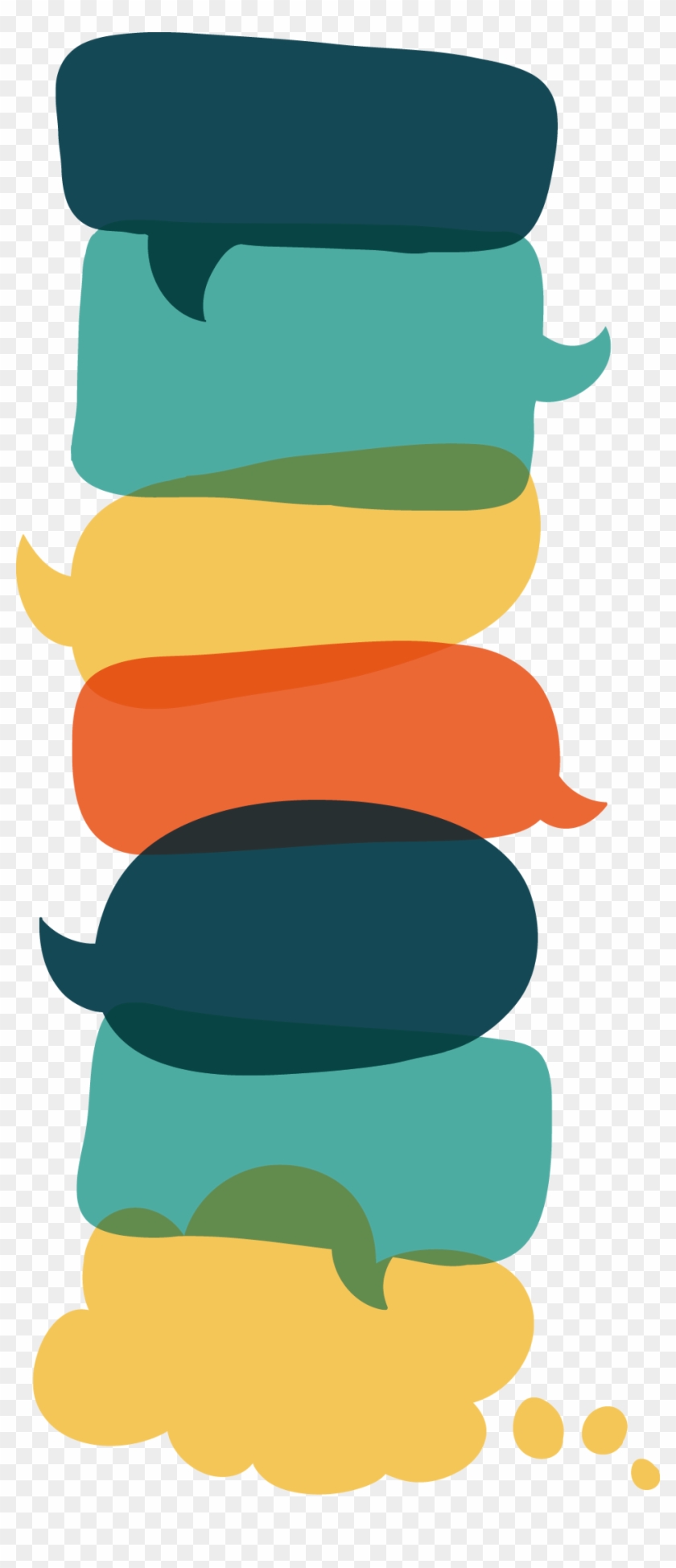 Flat Design Speech Balloon Dialogue - กล่อง โต้ตอบ กล่อง ข้อความ #1131168