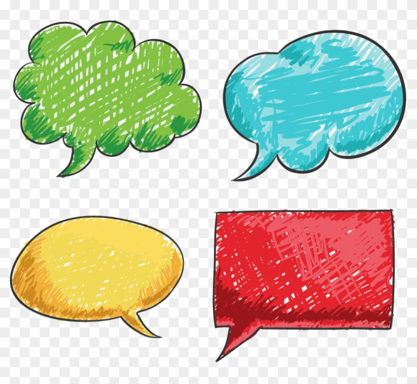 Speech Balloon Bubble Euclidean Vector - Thought Bubble Colorful Png #1131175