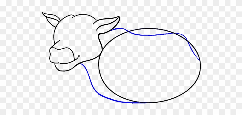 Drawn Cow Clip Art - Drawing #1131221