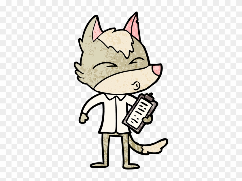 Cartoon Office Wolf Whistling - Crying Wolf Cartoon #1131475