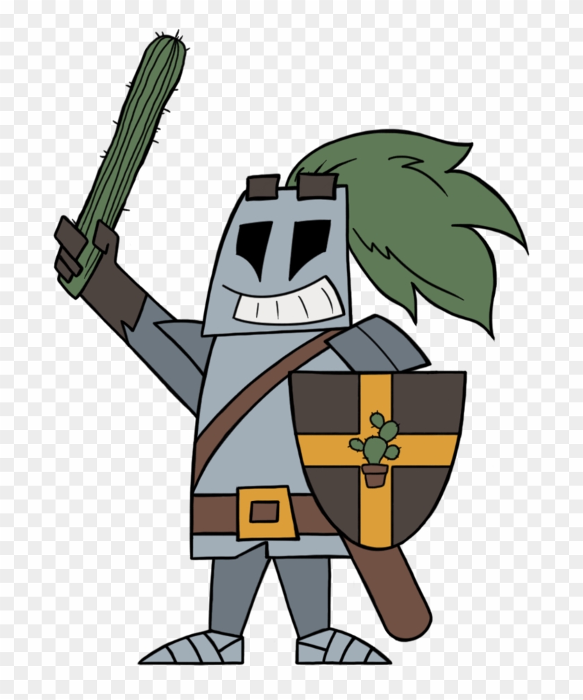 Cactus Knight By Kligan - Cartoon #1131941