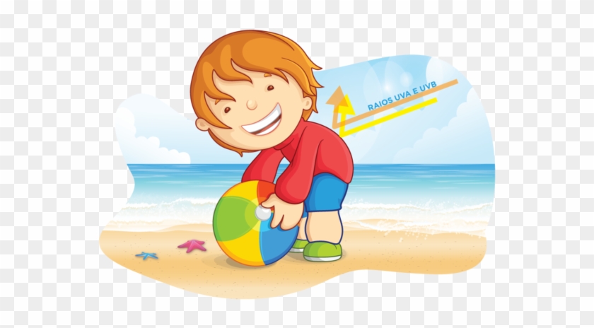 Menino Usando Camisa Uv Na Praia - Dreamland Graded English Grammar Practice Book 3 - #1132047