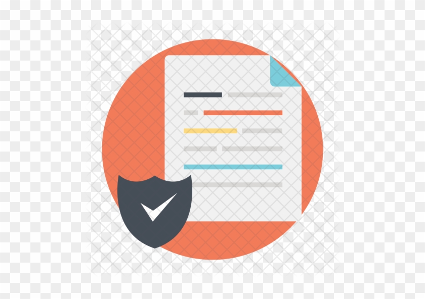 Document Protection Icon - Emblem #1132507