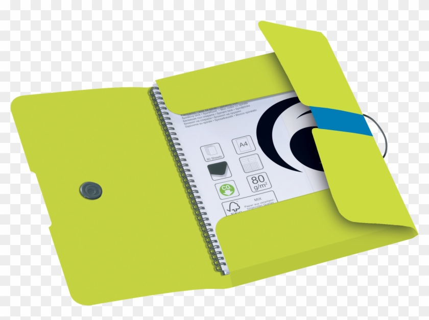 Wallet Folder Pp A4 Sporty Lemon Opaque - Herlitz Gummizugmappe, Pp, A4 Postmappe, Gelb, Transparent, #1132557