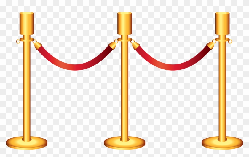 Golden Rope Barricade Transparent Png Clipart - Clip Art #1132730