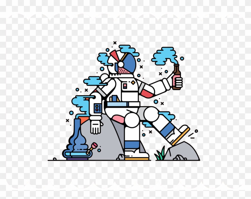Cartoon Creativity Astronaut - Astronaut #1132771