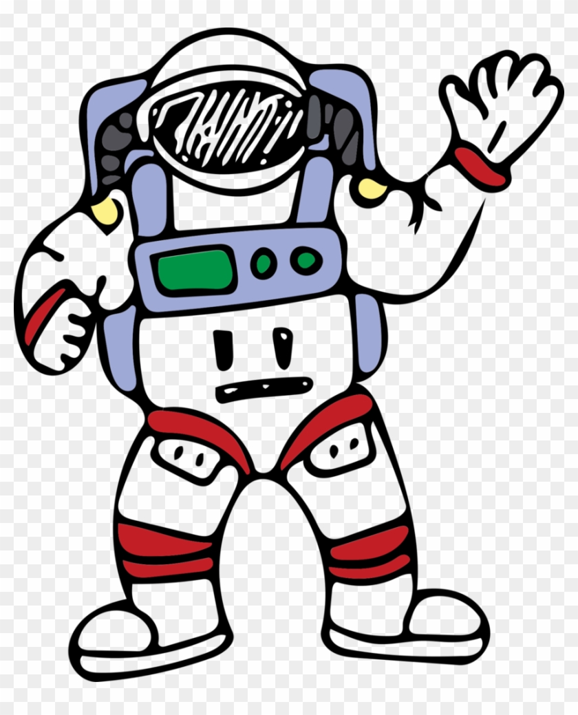 Astronaut Men's Printed T Shirt - Gambar Astronot Kartun Png #1132797