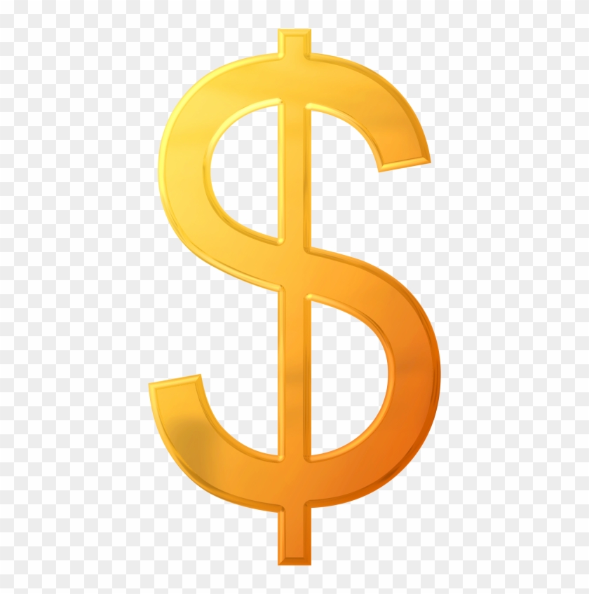 Dollar Sign - Golden Dollar Sign Png #1133037