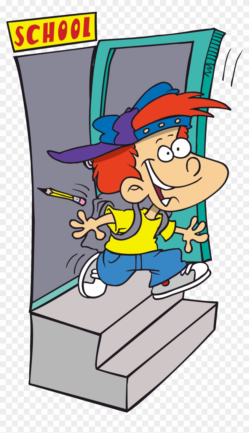 Arriving Home From School Clipart - Leave School Clipart #1133060