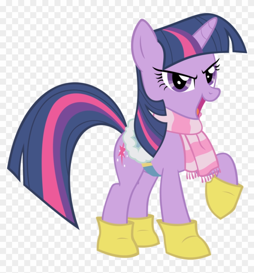 Twilight Sparkle Ready To Wrap Up Winter By Flutterguy317 - Winter Twilight Sparkle #1133138