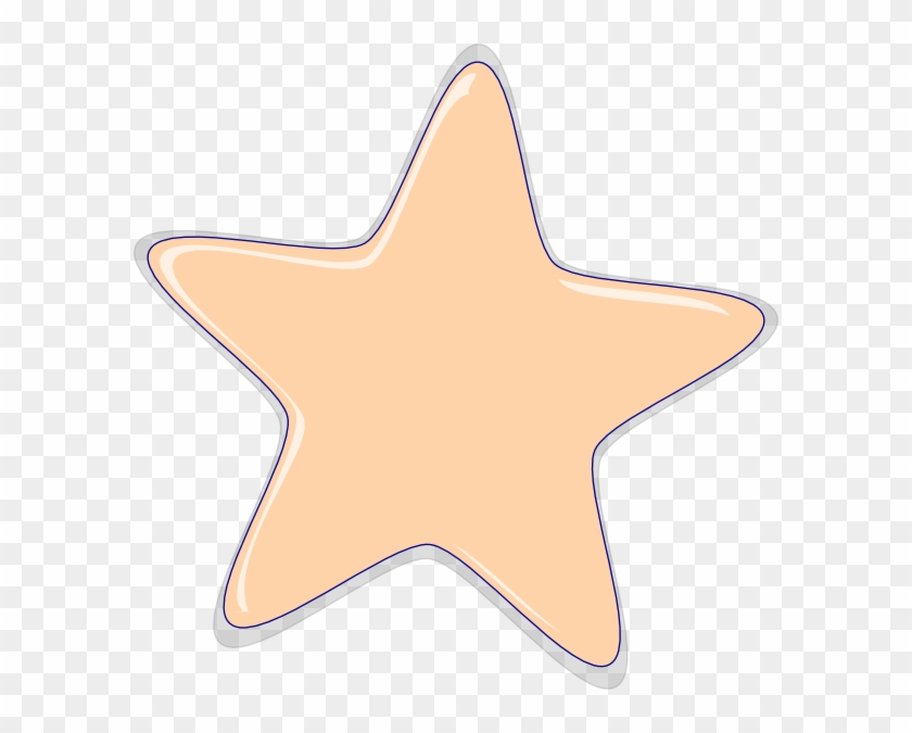 Peach Clipart Star - Peach Star #1133242