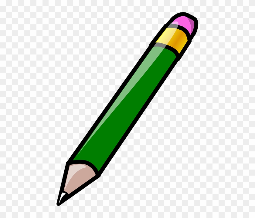Lápiz, Borrador, Goma, Verde - Purple Pencil Clipart #1133441