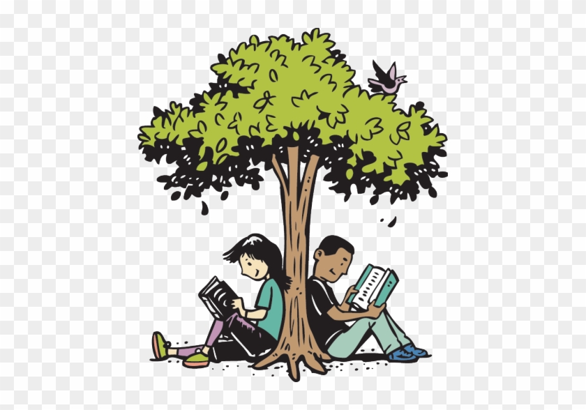 Build A Better World Image - Reading Under Tree Clip Art #1134022