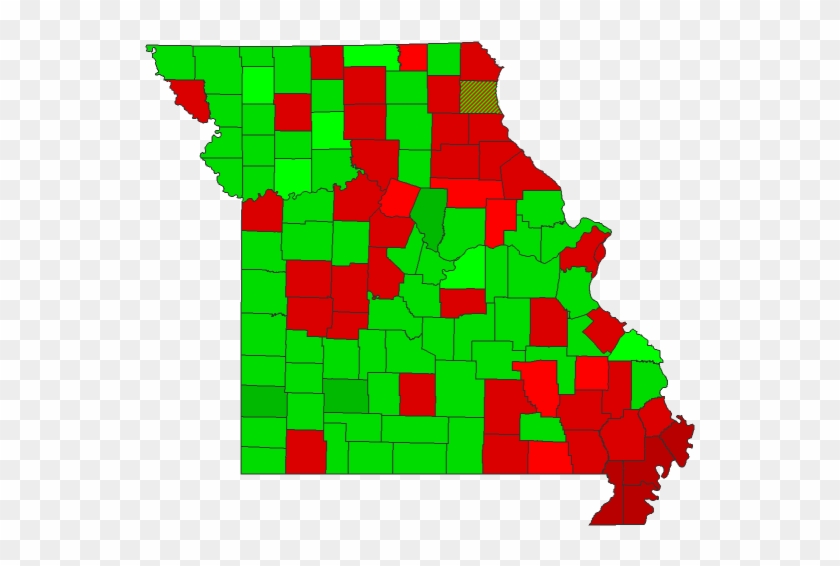 2016 County Township Map - Missouri 2016 Presidential Election Results By County #1134956