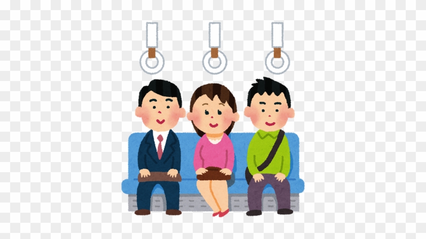 加えてお茶目な一面を持つ声優の中田譲治さん。 - 電車 の 中 イラスト #1135212