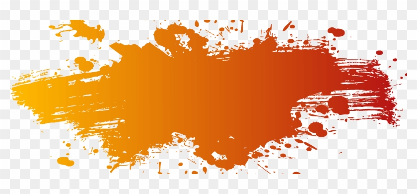 Orange Color Splash Png #1137014