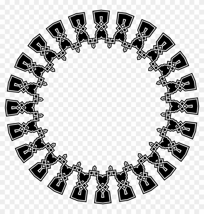 Geometric Corner Multiplied 7 - Border Cool #1137082