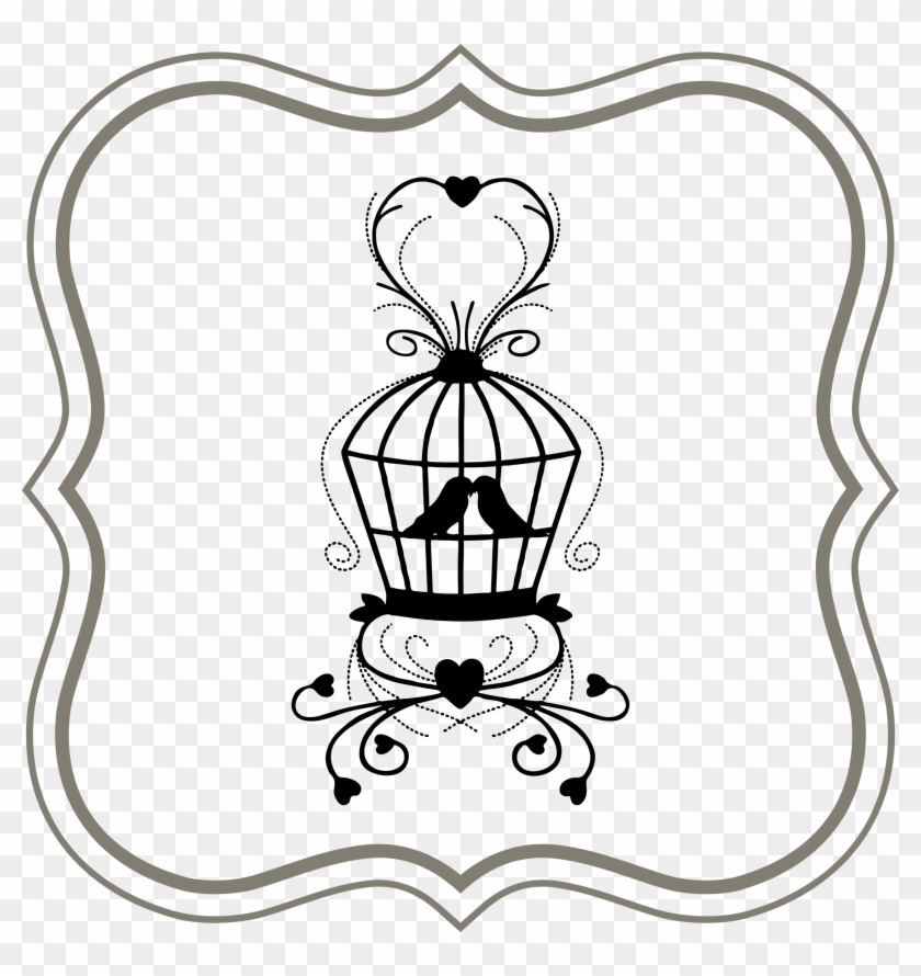 Love Birds Clipart Frame Png - Clip Art #1137745