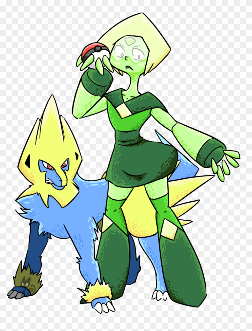 Peridot And Manectric By Wakeuplena Peridot And Manectric - Cartoon #1138046